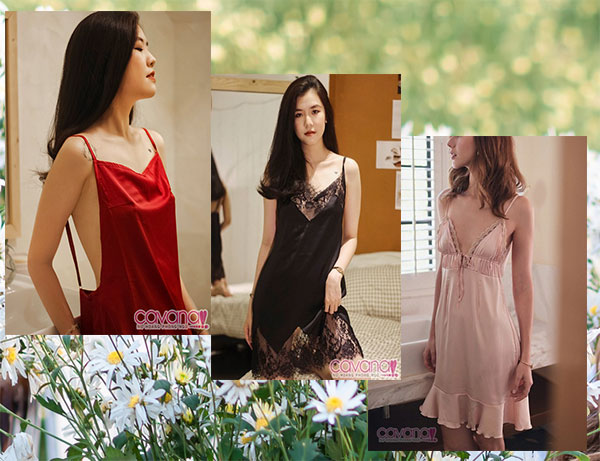 5 mẫu đầm ngủ lụa gợi cảm cho nàng hâm nóng chốn phòng the
