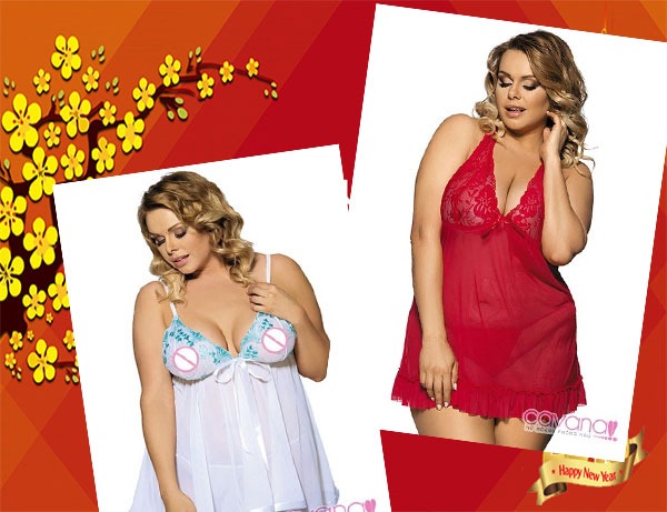 5 mẫu đầm ngủ quyến rũ ngày Tết cho nàng mũm mĩm