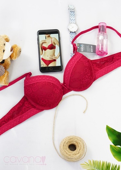 Áo Ngực Cao Cấp Núi Đôi 295 Đỏ Đô