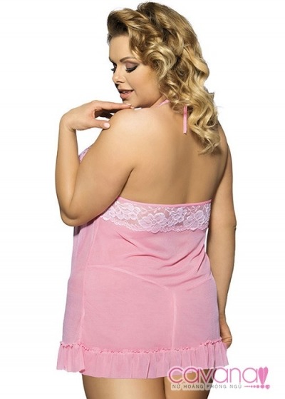 Đầm ngủ Bigsize Duyên Dáng - Hồng