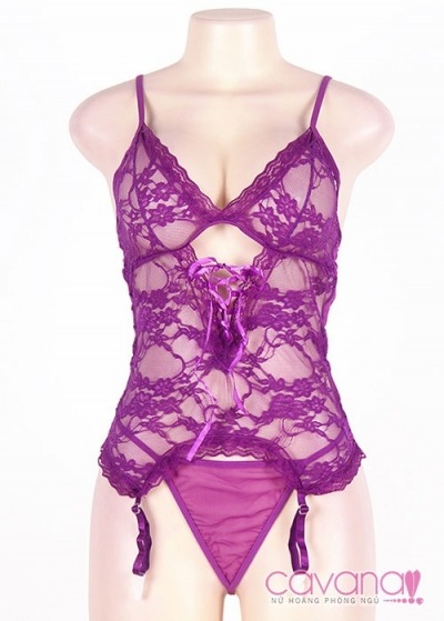 Đầm ngủ Bigsize Mãi Yêu - Tím