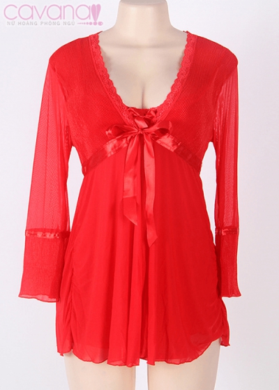 Đầm ngủ Bigsize Người Tình Mùa Đông - Đỏ