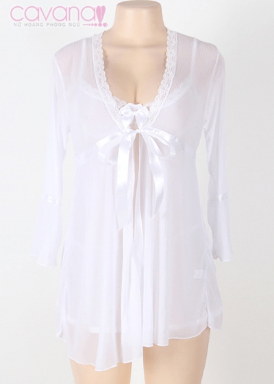 Đầm ngủ bigsize Người Tình Mùa Đông - Trắng