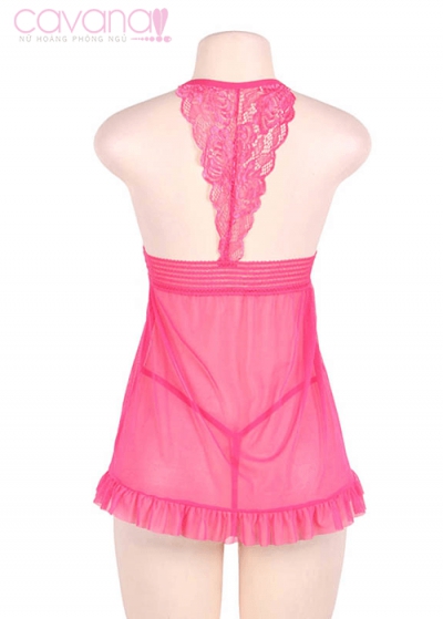 Đầm ngủ Bigsize Tuổi mộng - Hồng