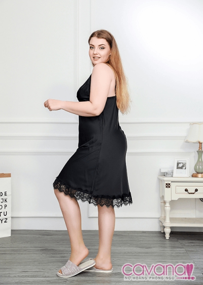 Đầm ngủ Bigsize Vì đó là em - Đen