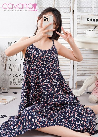 Đầm ngủ dài Vườn Xuân nhiều màu