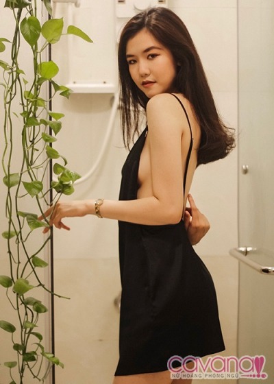 Đầm ngủ Giọt Nắng - Đen