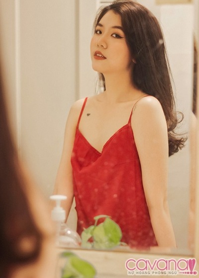 Đầm ngủ Giọt Nắng - Đỏ