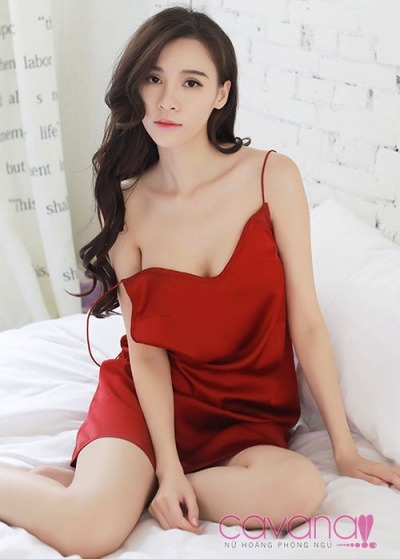 Đầm ngủ Giọt Nắng - Đỏ