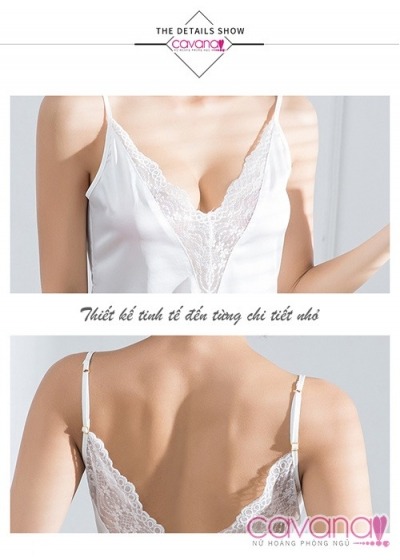 Đầm ngủ gợi cảm Ban Mai Tình Yêu - Trắng