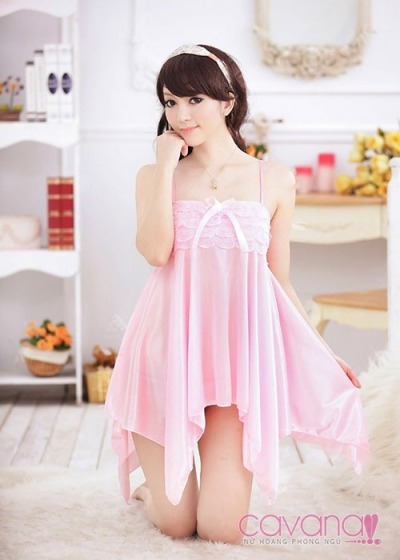 Đầm ngủ gợi cảm Công Chúa Bong Bóng - Hồng
