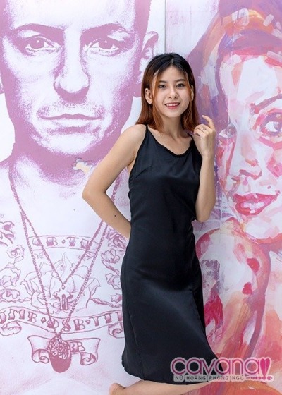 Đầm ngủ gợi cảm Giọt nắng bên thềm- Đen