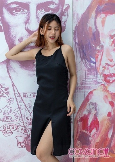 Đầm ngủ gợi cảm Giọt nắng bên thềm- Đen