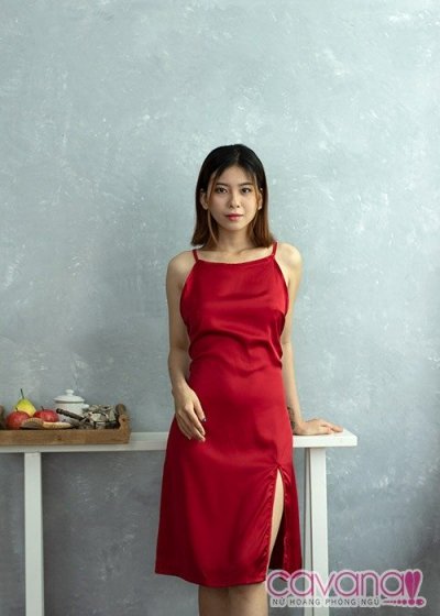 Đầm ngủ gợi cảm Giọt nắng bên thềm - Đỏ