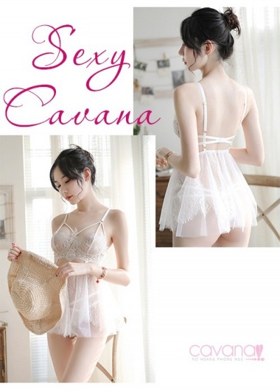 Đầm ngủ gợi cảm Và em đã yêu - trắng