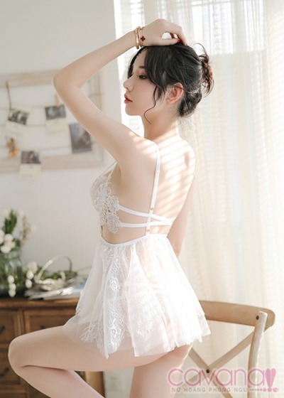 Đầm ngủ gợi cảm Và em đã yêu - trắng