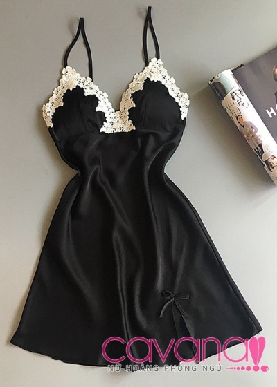 Đầm ngủ gợi tình Kiêu Sa - Đen