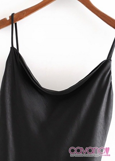 Đầm ngủ lụa cao cấp Yêu Kiều -  Đen