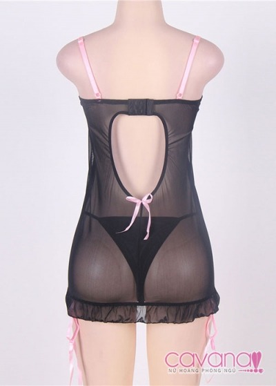 Đầm ngủ người mập Mãi Một Tình Yêu - Đen