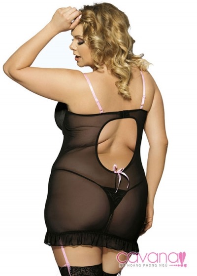 Đầm ngủ người mập Mãi Một Tình Yêu - Hồng