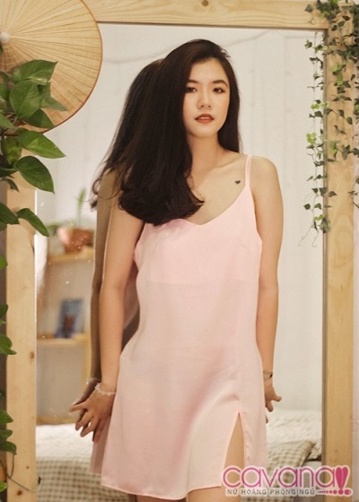 Đầm ngủ quyến rũ Hồng Nhan - Hồng