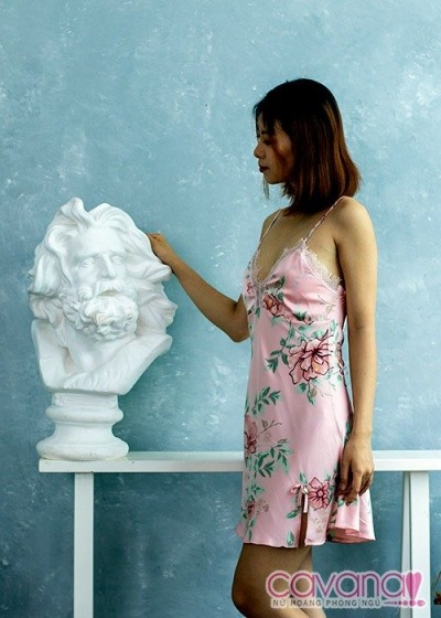 Đầm ngủ quyến rũ Vườn Địa Đàng - Hồng