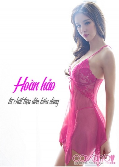 Đầm ngủ sexy Em chưa 18 - Hồng Cánh Sen