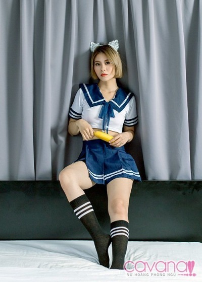 Đồ ngủ cosplay gợi cảm Cô Nữ Sinh Tinh Nghịch