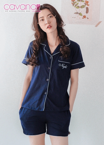 Đồ ngủ Pijama PJC01 Xanh  Xanh Ngắn