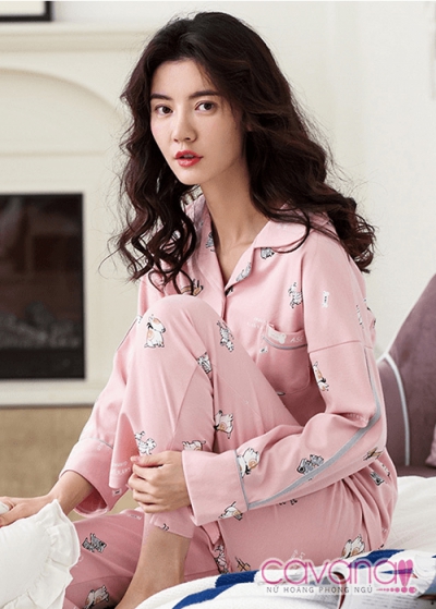 Đồ Pijama nữ Cún Con Đáng Yêu