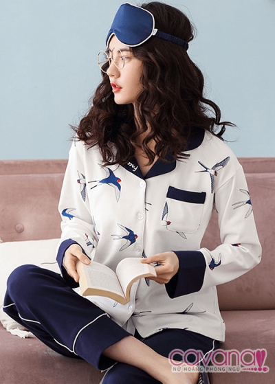 Đồ ngủ Pijama phong cánh Hàn Quốc Én Nhỏ