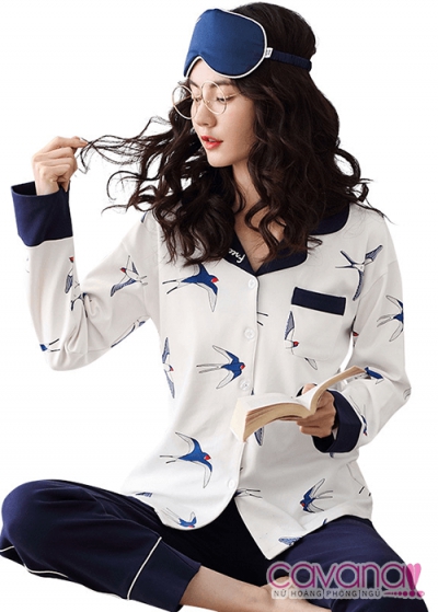 Đồ ngủ Pijama phong cánh Hàn Quốc Én Nhỏ