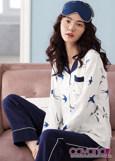 Đồ ngủ Pijama phong cánh Hàn Quốc Én Nhỏ