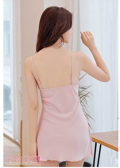 Set đầm ngủ quyến rũ Hương tình yêu - hồng nhạt