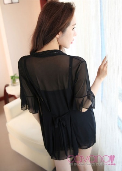 Set đồ ngủ gợi cảm Giấc Mơ Ngọt Ngào - Đen