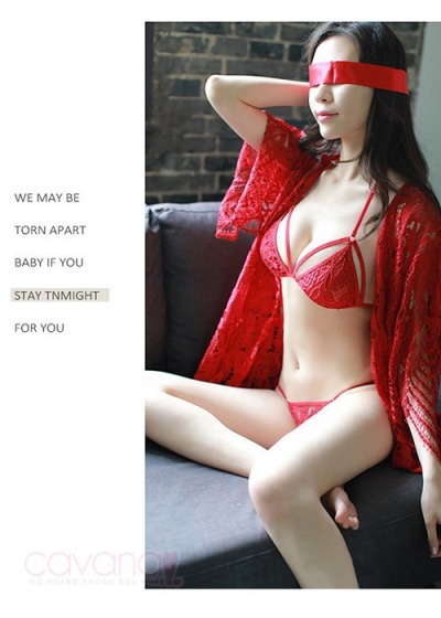 Set đồ ngủ gợi cảm Màu Tình Yêu -  Đỏ