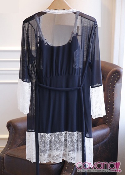 Set đồ ngủ Thiên Thần Tình Yêu - Xanh Đen