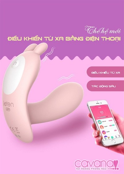 Trứng rung tình yêu hình thỏ điều khiển từ xa thương hiệu LETEN