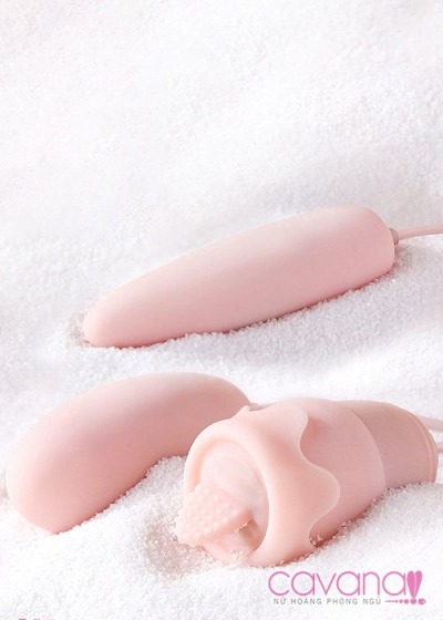 Trứng rung tình yêu kèm lưỡi rung Khoái Lạc