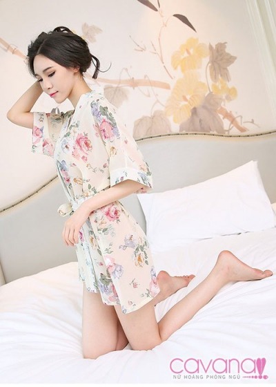 Váy ngủ gợi cảm Nét Xuân Thì - Màu Kem