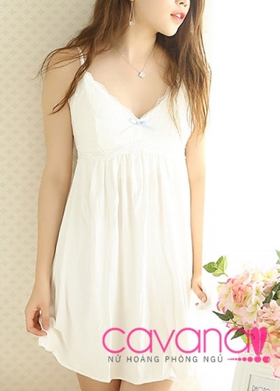 Váy Ngủ Gợi Cảm Thiên Sứ Mong Manh - Trắng