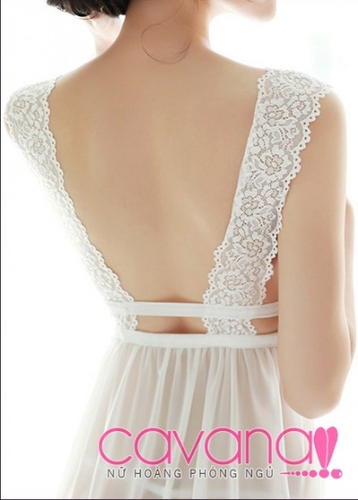 Váy ngủ gợi cảm Thiên Thần Của Anh - Trắng