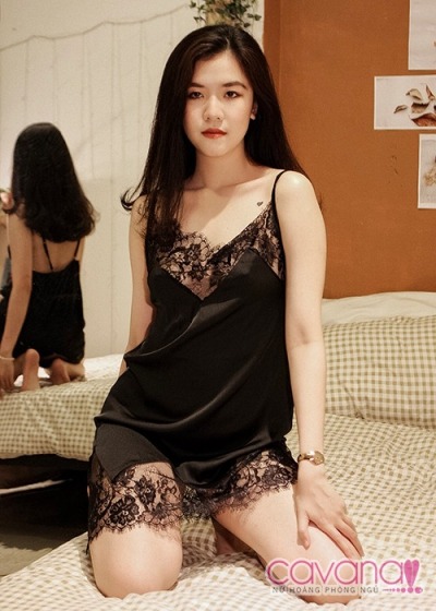 Váy ngủ gợi cảm Tìm lại giấc mơ - đen