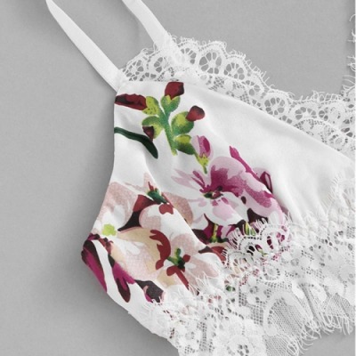 Đồ ngủ gợi cảm Vườn yêu - Trắng
