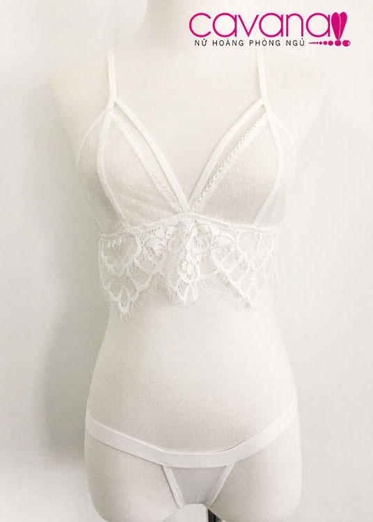 Bộ Bra set ren Chiến Binh Bóng Đêm - Trắng Bộ Bra set ren Chiến Binh Bóng Đêm - Trắng