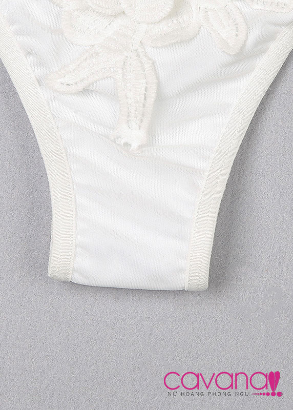 Bra set Hoa Dại - Trắng Bra set Hoa Dại - Trắng