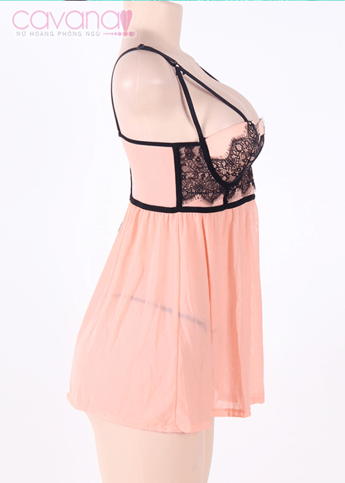 Đầm ngủ Bigsize Ảo mộng tình yêu- hồng