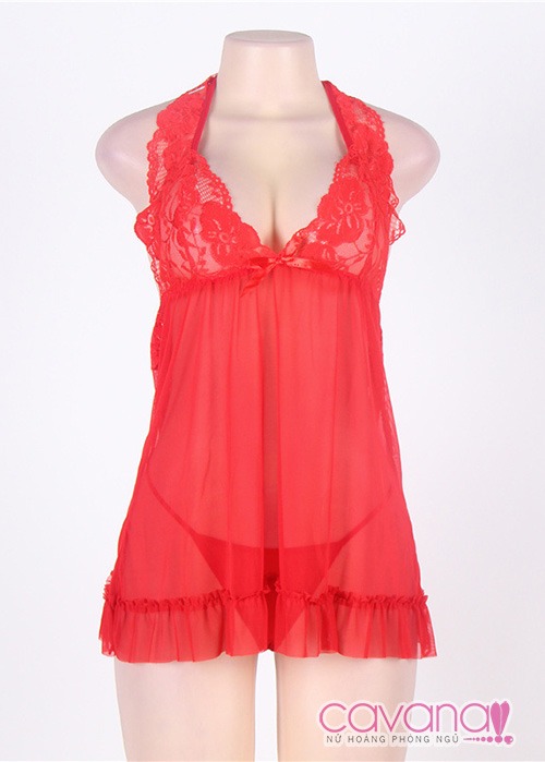 Đầm ngủ Bigsize Duyên Dáng - Đỏ Đầm ngủ Bigsize Duyên Dáng - Đỏ