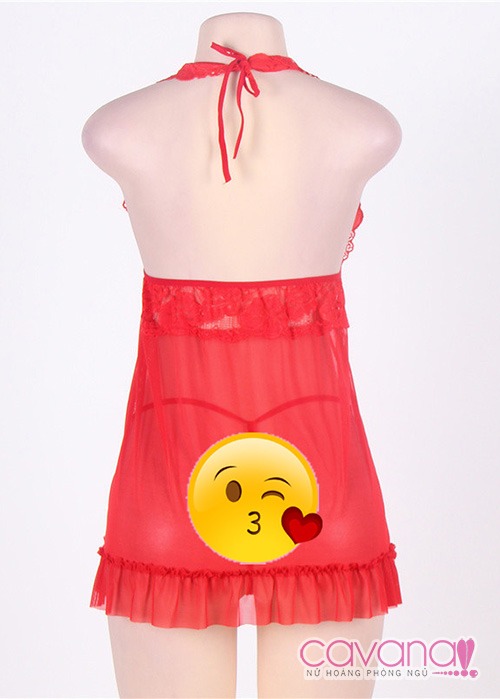 Đầm ngủ Bigsize Duyên Dáng - Đỏ Đầm ngủ Bigsize Duyên Dáng - Đỏ