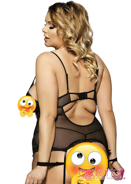 Đầm ngủ Bigsize Mãi Yêu - Đen